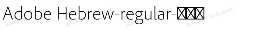 Adobe Hebrew-regular字体转换